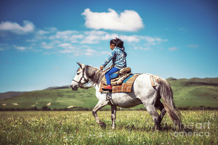 Local Horse Keeper In Tibet, China Photograph by Shan.shihan Local Horse Keeper In Tibet, China Photograph by Shan.shihan