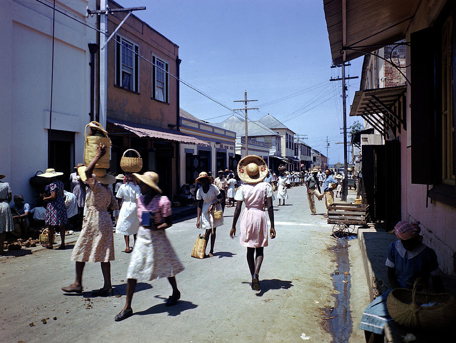 Locals Strolling Market Street Photograph by Eliot Elisofon Locals Strolling Market Street Photograph by Eliot Elisofon