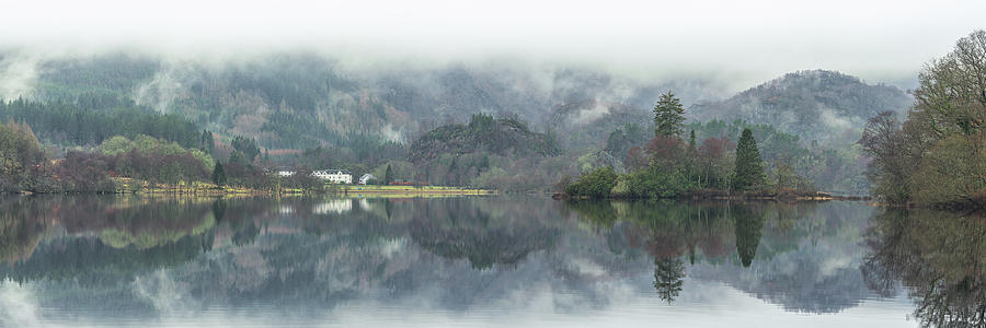 Tree Photograph - Loch Achray Panorama by Raymond Carruthers