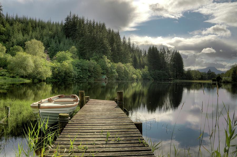 Loch Ard Jetty Photograph by Peter Mulligan