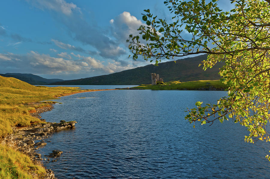 Loch Assynt and Ardvreck Castle Photograph by David Ross
