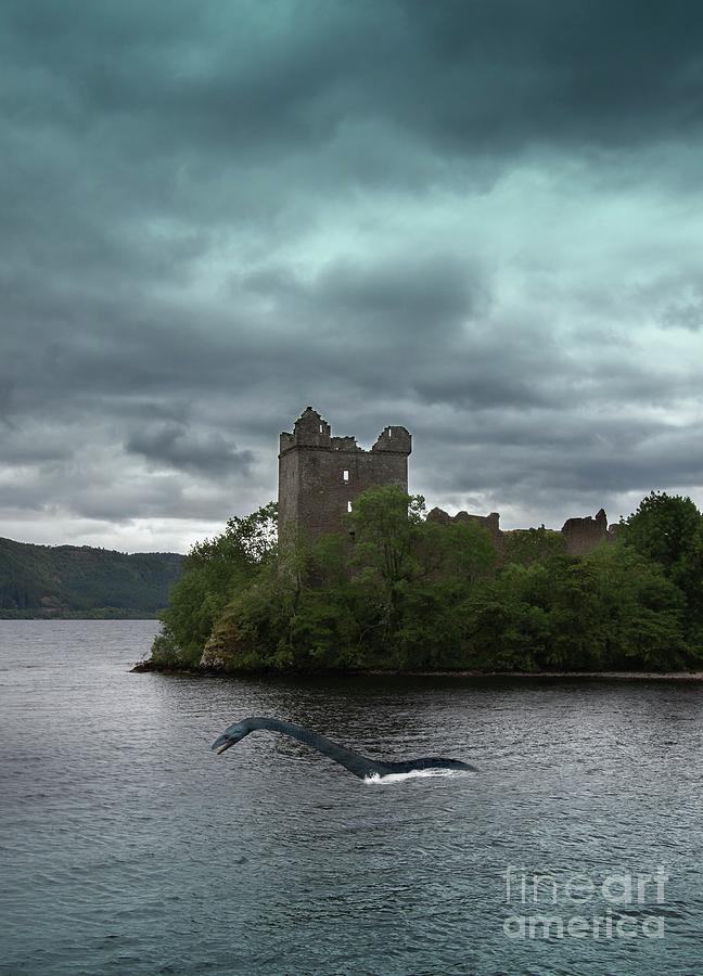 Loch Ness Monster In Water Photograph by Victor Habbick Visions/science Photo Library