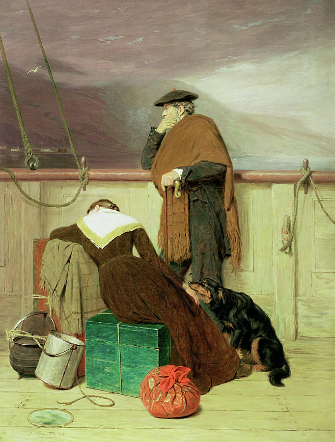 Transportation Painting - Lochaber no more, 1863 by John Watson Nicol