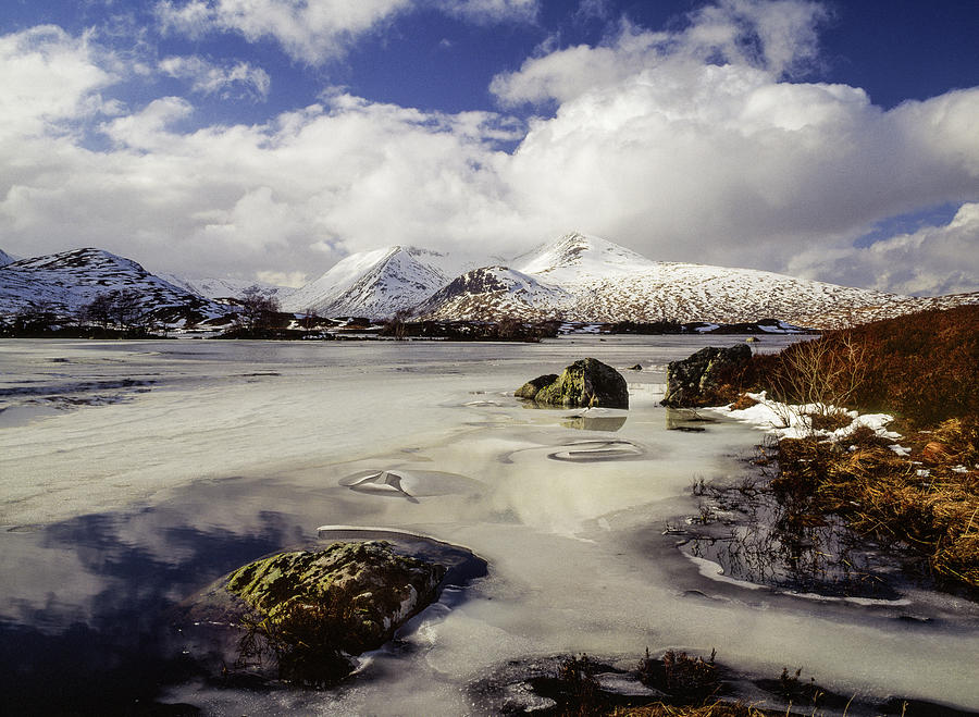 Lochan na h-Achlaise and Black Mount, Scotland Photograph by Peter OReilly
