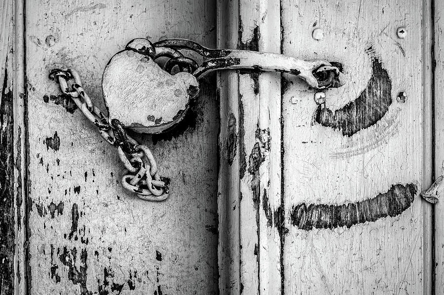 Lock and Chain Photograph by Bill Chizek