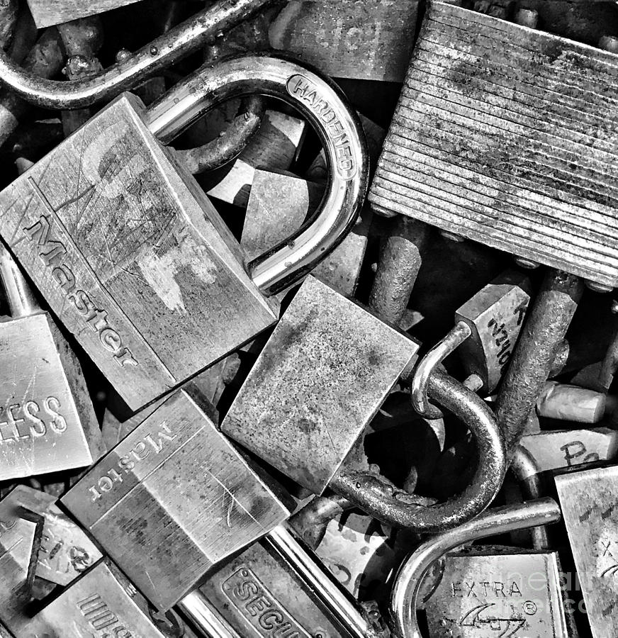 Locks in Silver Photograph by Jody Frankel