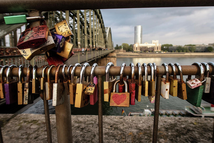 Locks Of Love In Cologne Germany Photograph