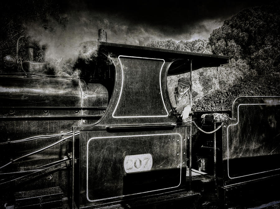 Train Photograph - Loco 207 by Wayne Sherriff