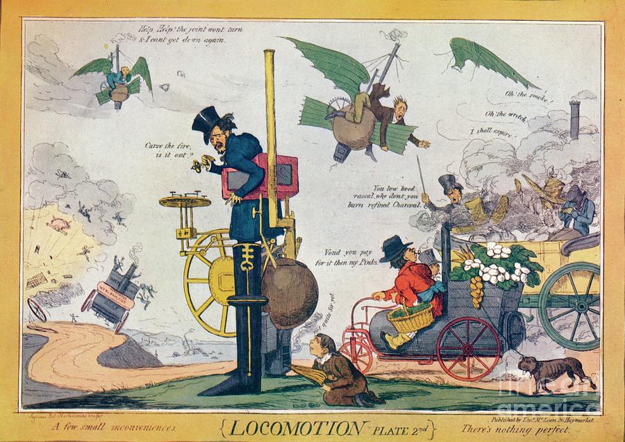 Locomotion Plate 2nd, C1835 1905 Drawing by Print Collector
