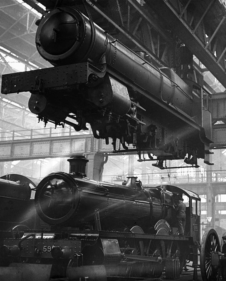 Locomotive Factory Photograph by Fox Photos