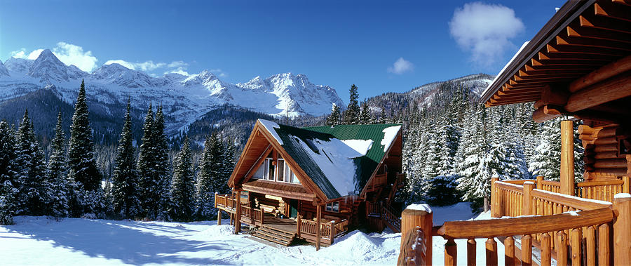 Lodge At The Base Of A Mountain, Island Photograph by Panoramic Images ...