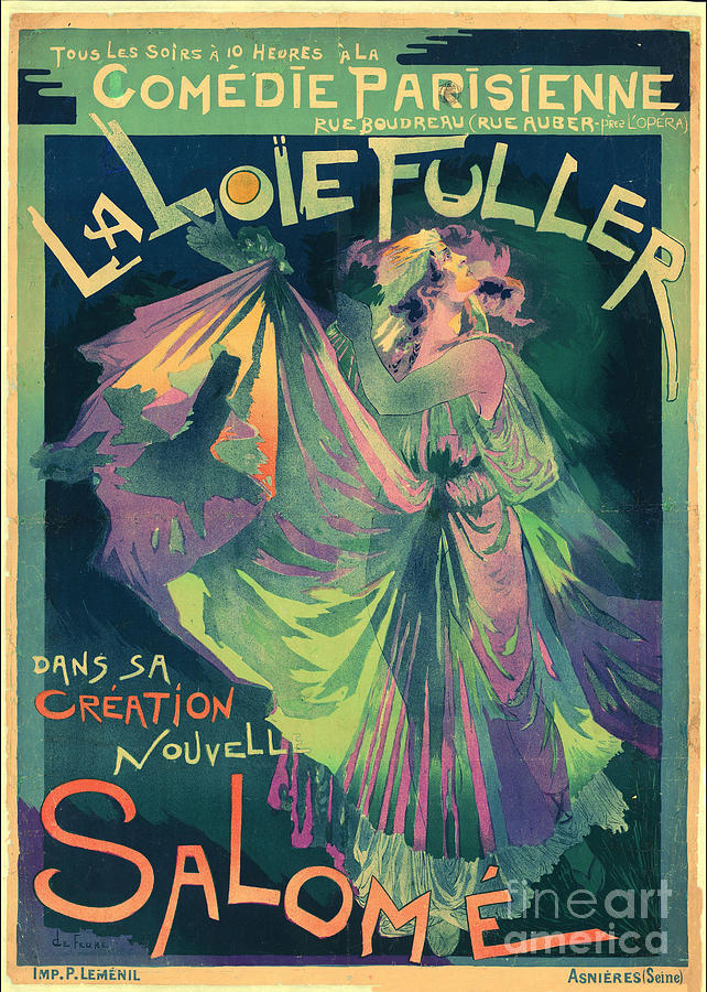 Loïe Fuller As Salomé Drawing by Heritage Images