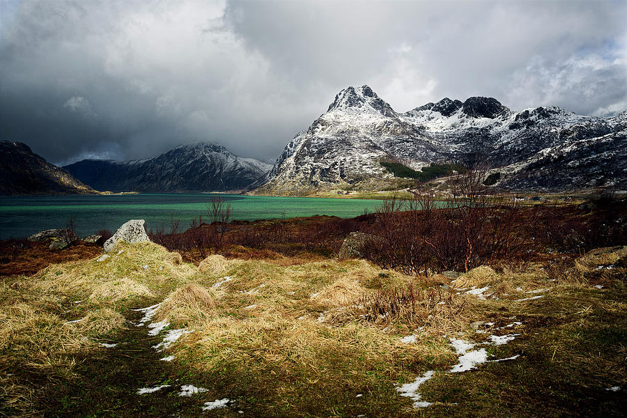Lofoten Photograph - Lofoten Stormbreak and Aspiring Mountain by James Covello
