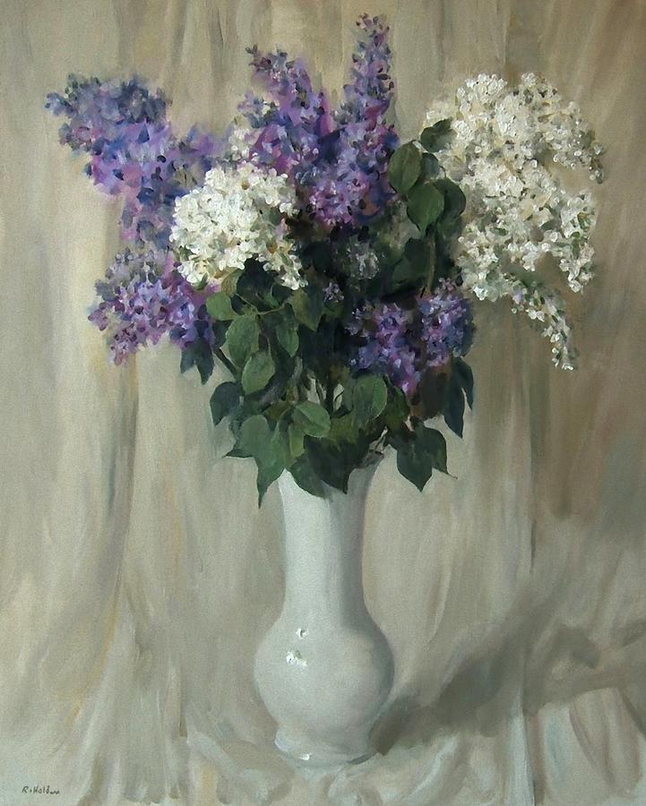 Lofty Lilacs Painting By Robert Holden - Fine Art America