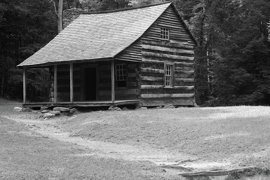 Log Cabin in the woods with a path Photograph by Allen Penton - Fine ...