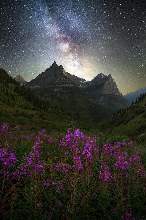 Logan Pass Milky Way / Glacier National Park by Nicholas Parker Logan Pass Milky Way / Glacier National Park by Nicholas Parker