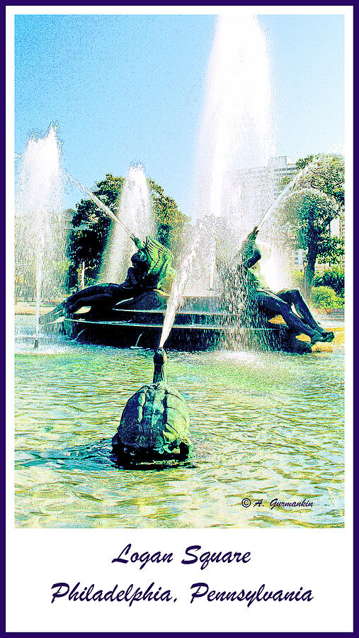 Logan Square Fountain Philadelphia Pennsylvania Photograph by A Macarthur Gurmankin