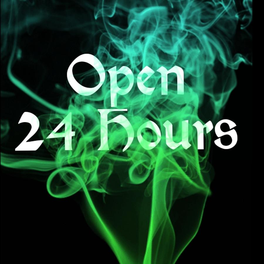 Open 24 Hours Tattoo Logo Art 17 Photograph