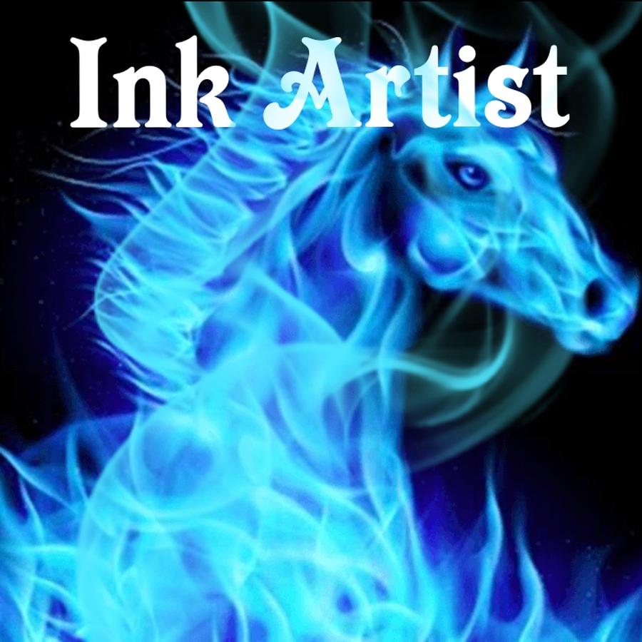 Ink Artist Flaming Horse Tattoo Logo Art 7 Photograph