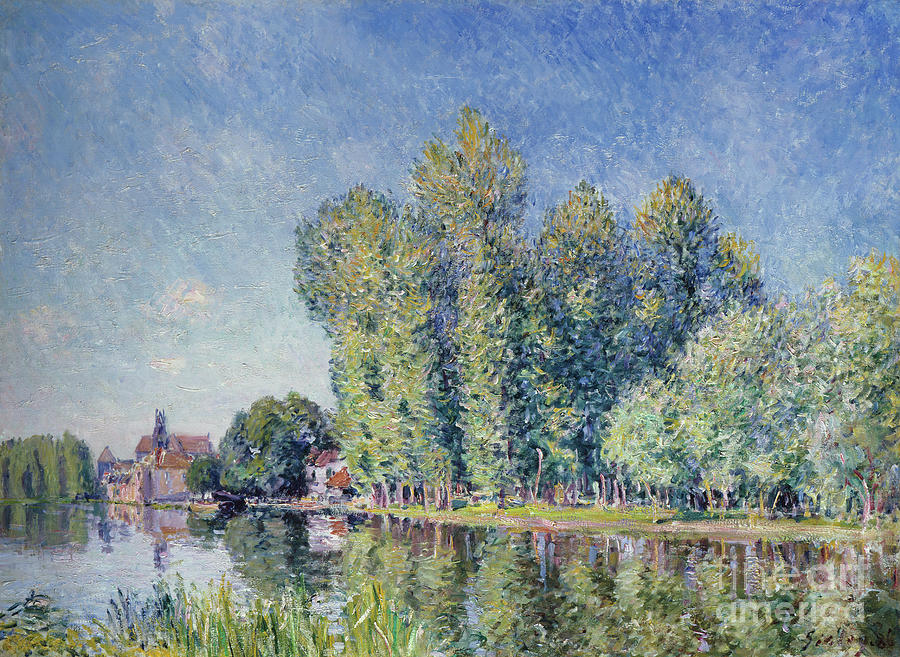 Loing At Moret, 1886 By Alfred Sisley Painting by Alfred Sisley Loing At Moret, 1886 By Alfred Sisley Painting by Alfred Sisley