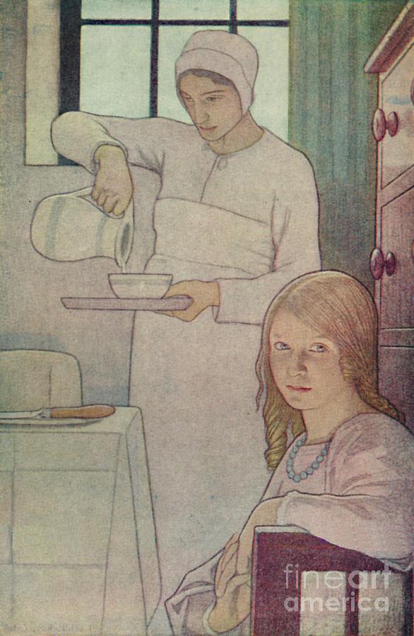Lois And Her Nurse From A Book Drawing by Print Collector