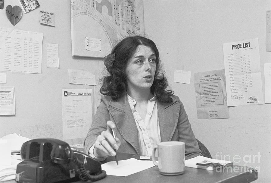 Lois Gibbs Seated At Desk Photograph by Bettmann