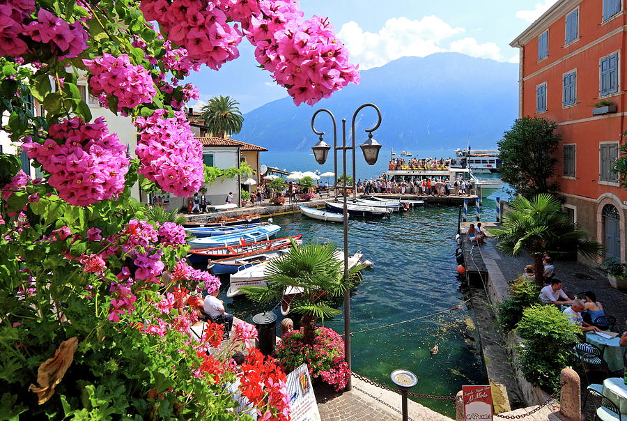 Lombardy, Garda Lake, Italy Digital Art by Gunter Grafenhain - Pixels