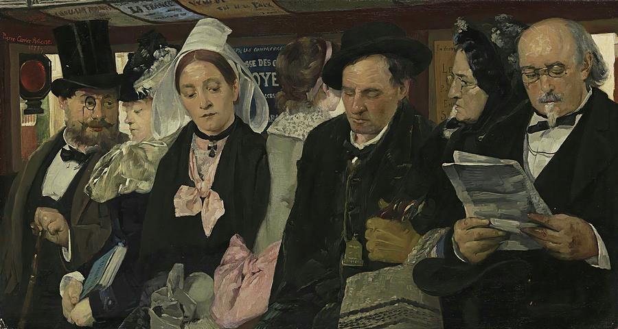 Lomnibus Painting by Pierre Carrier-belleuse Lomnibus Painting by Pierre Carrier-belleuse