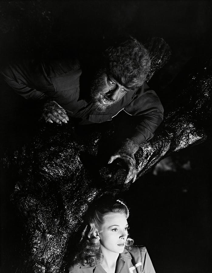 LON CHANEY JR. and EVELYN ANKERS in THE WOLF MAN -1941-. Photograph by Album