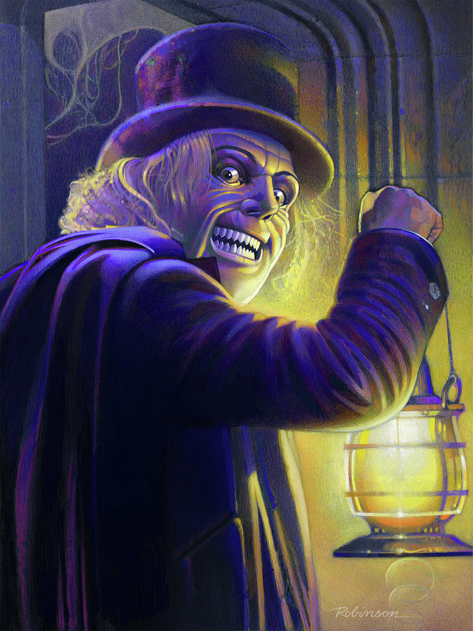Lon Chaney Pastel - London After Midnight by David Robinson Lon Chaney Pastel - London After Midnight by David Robinson