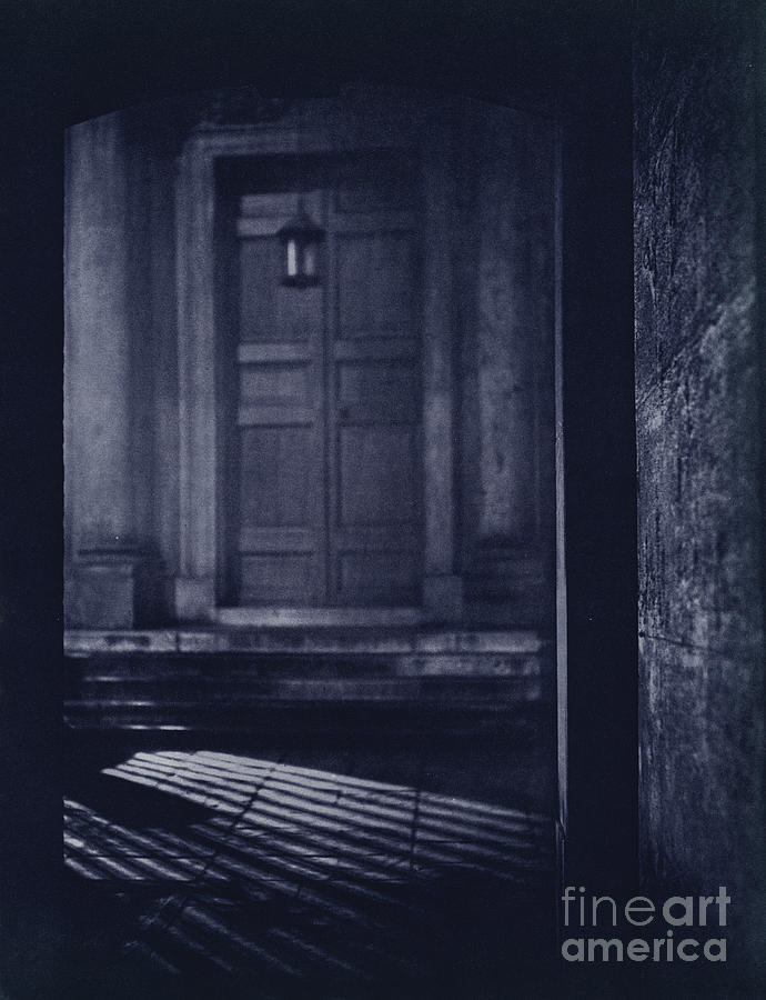 London At Night, Doorway Of All Hallows, Lombard Street Photograph by Harold Burdekin