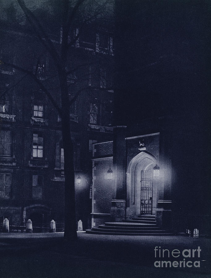 London At Night, Middle Temple Hall, Temple Photograph by Harold Burdekin