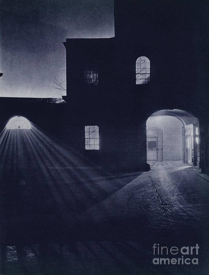 London At Night, St Bartholomews Hospital, City Photograph by Harold Burdekin