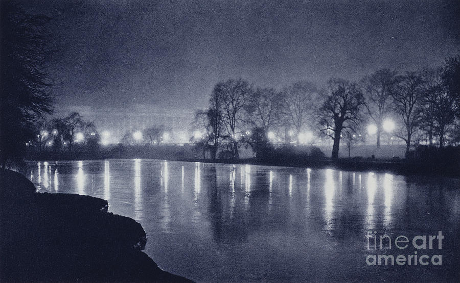London At Night, St Jamess Park Photograph by Harold Burdekin