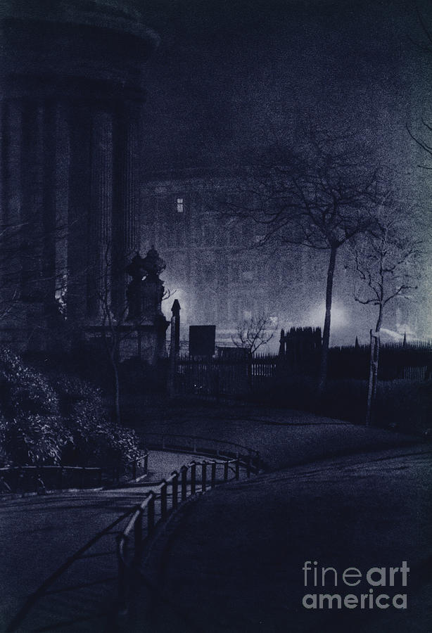 London At Night, St Pauls Churchyard, South Transept Photograph by Harold Burdekin