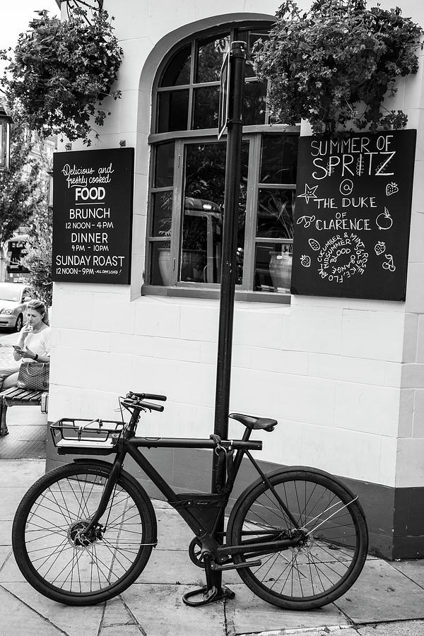 London Bike Black and White  Photograph by John McGraw