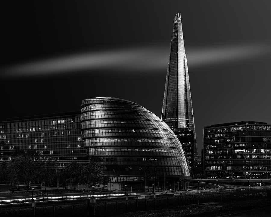 London City Hall And The Shard Photograph by Nader El Assy