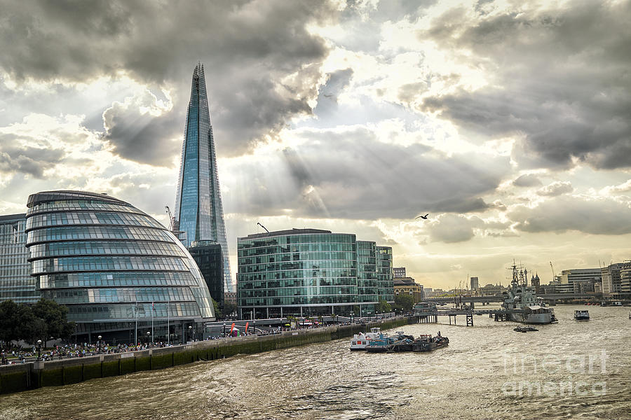 London City Hall At Sunset Photograph by Aleksandra H. Kossowska - Fine ...