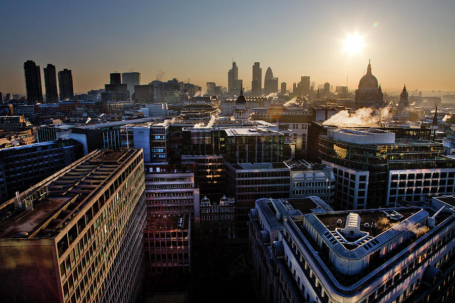 London City Skyline Photograph by Michael Heffernan