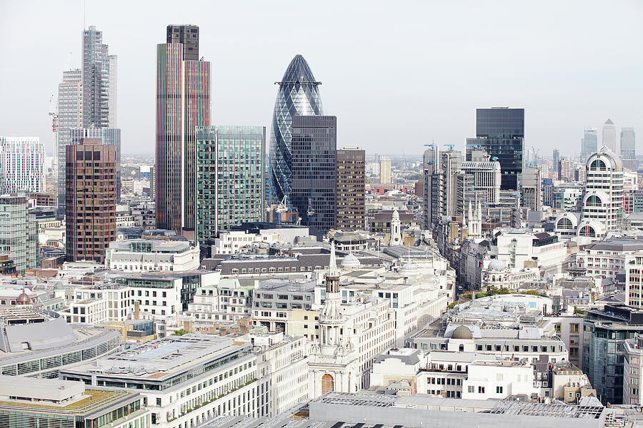 London City View Photograph by Michael Blann