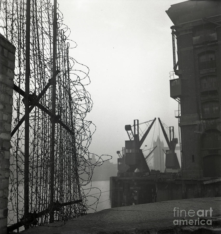 London Docks, 1943 Photograph by 