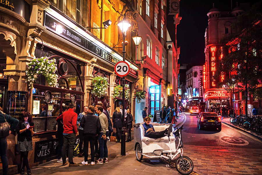 London England Nightlife St. James Pub Great Windmill Street Photograph by Toby McGuire