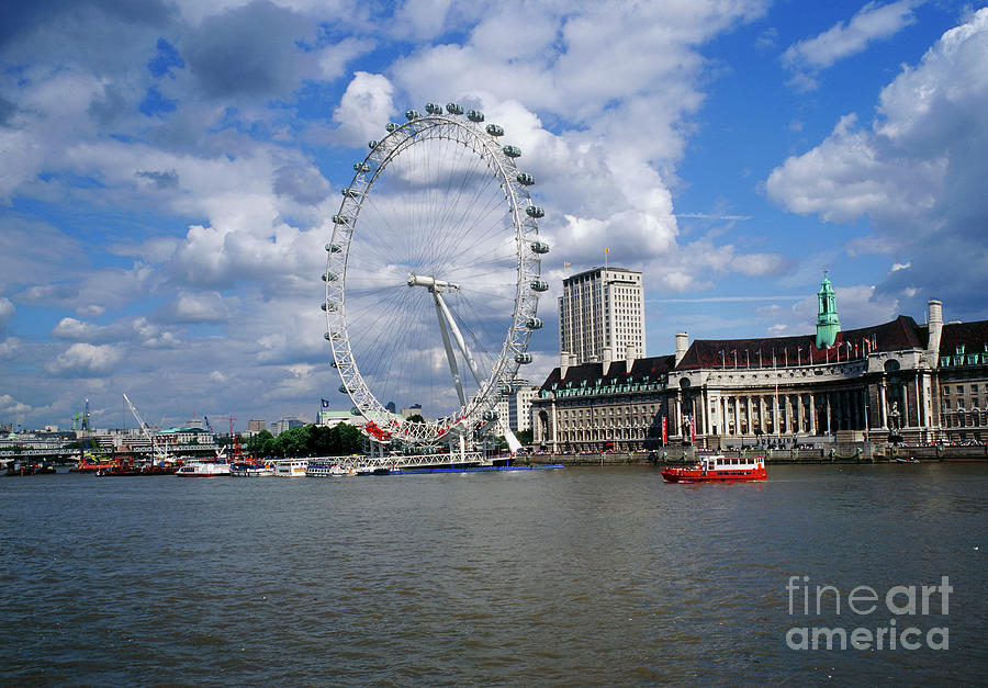 London Eye Photograph by Carlos Dominguez/science Photo Library