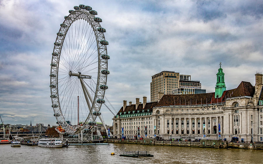 London Eye Photograph by Marcy Wielfaert