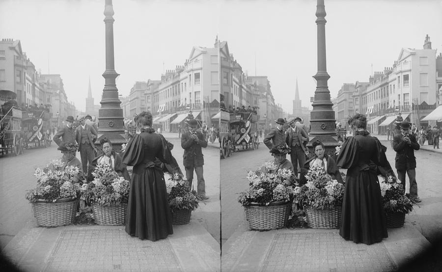 London Flower Girls Photograph by London Stereoscopic Company