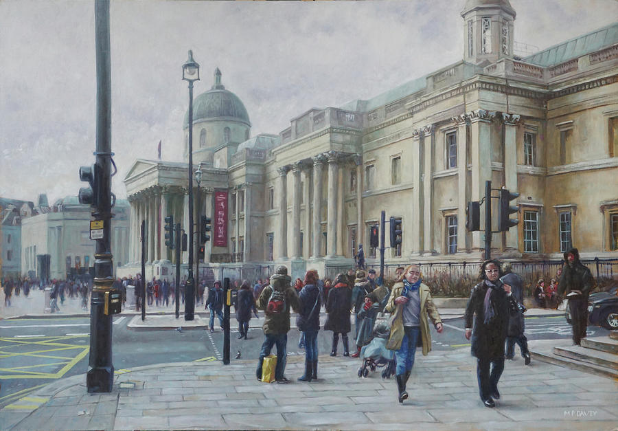 London National Gallery in the winter by Martin Davey London National Gallery in the winter by Martin Davey