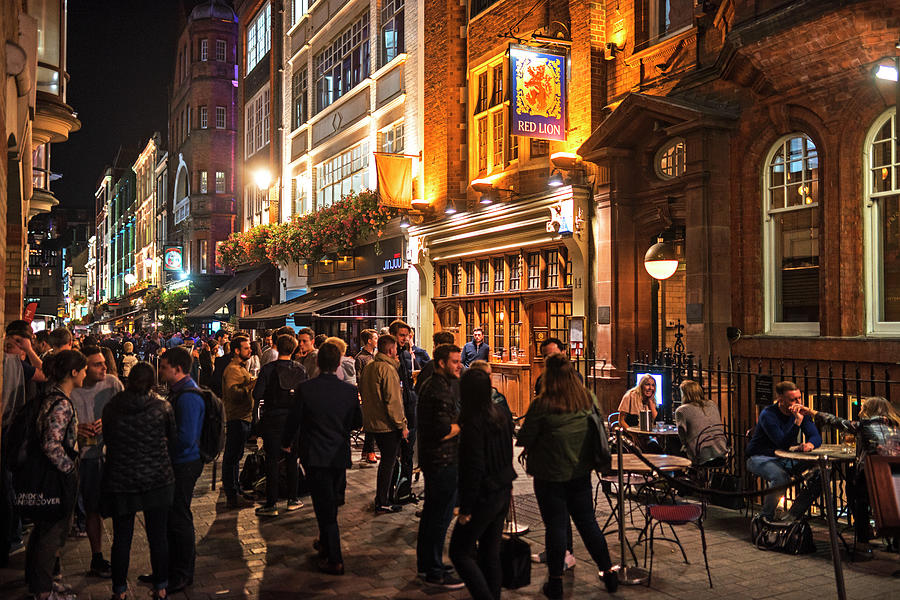 London Nightlife Carnaby Street London UK United Kingdom Pub Photograph by Toby McGuire