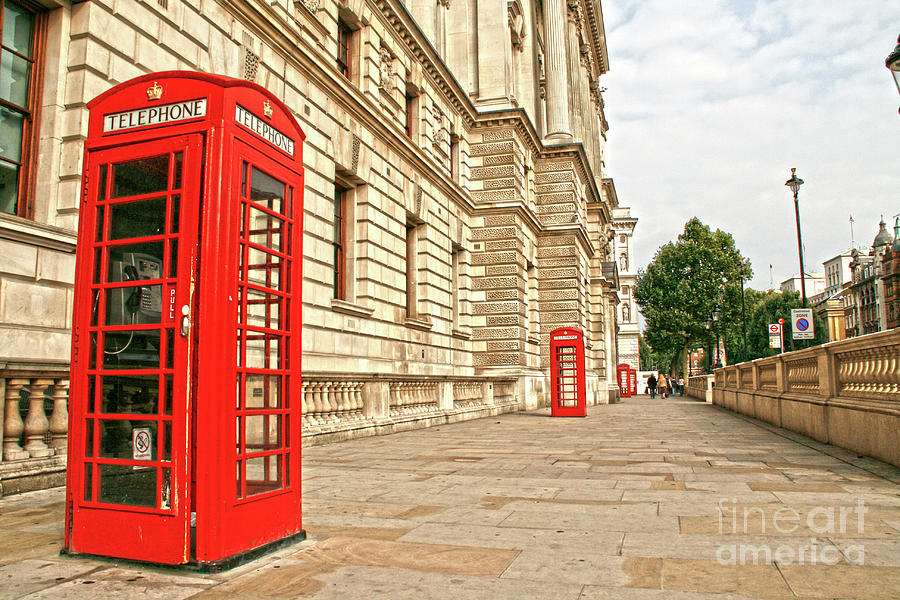 London Red Phone Booths Photograph