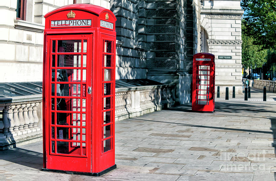 London Red Telephone Booths Photograph by John Rizzuto