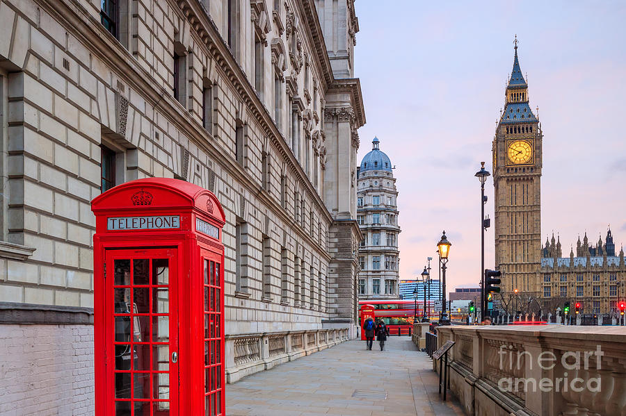 Big Photograph - London Skyline With Big Ben And Houses by F11photo Big Photograph - London Skyline With Big Ben And Houses by F11photo